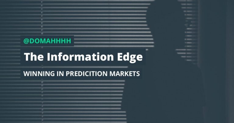 234: Domer – The Information Edge: Winning In Prediction Markets