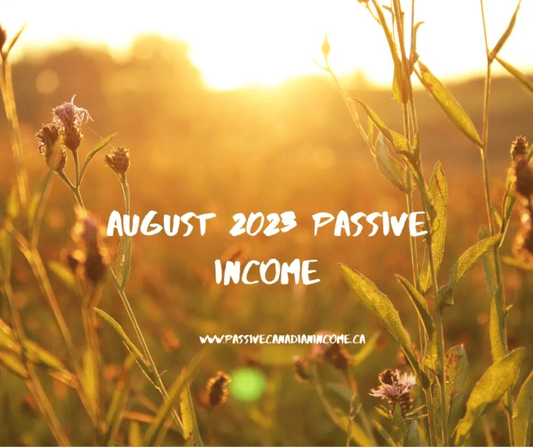 Passive Income Update August 2023